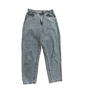 H&M‎ & Demin Loose Mom Jeans Ultra High Rise ankle length sz 6 80s retro